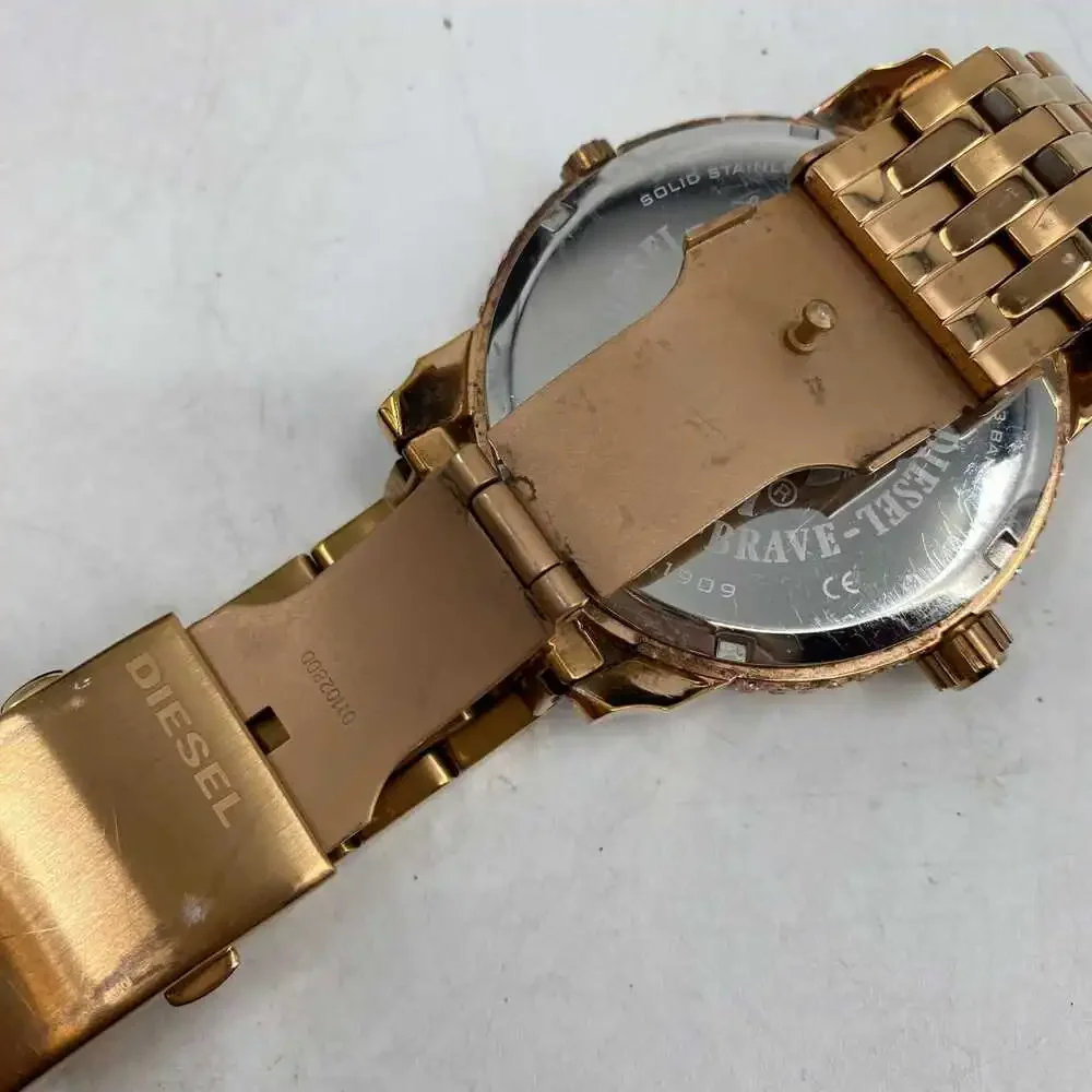 Diesel Rose Gold 3Bar Mini Daddy Jeweled Watch | OS Regular